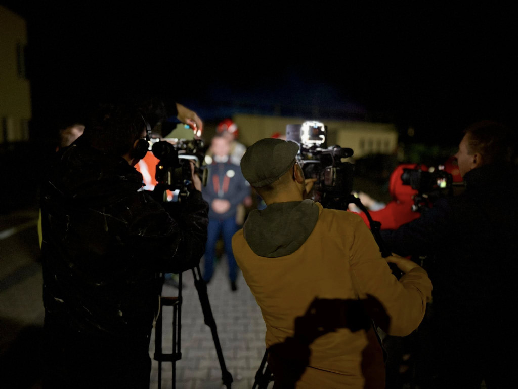 Olbrzymi pożar sortowni śmieci w Elblągu