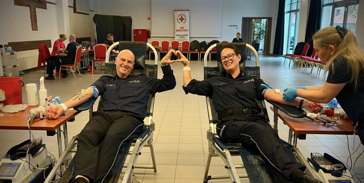 Policjanci z Ostródy oddali krew dla potrzebujących