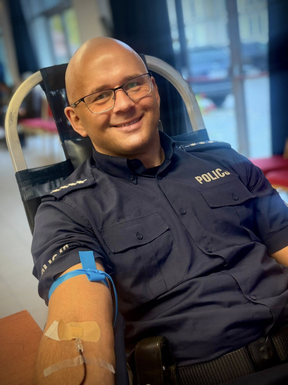 Policjanci z Ostródy oddali krew dla potrzebujących