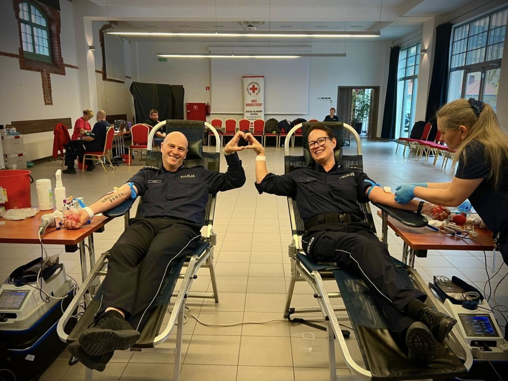 Policjanci z Ostródy oddali krew dla potrzebujących