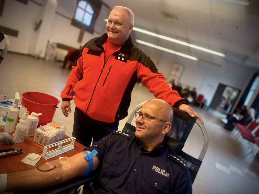 Policjanci z Ostródy oddali krew dla potrzebujących