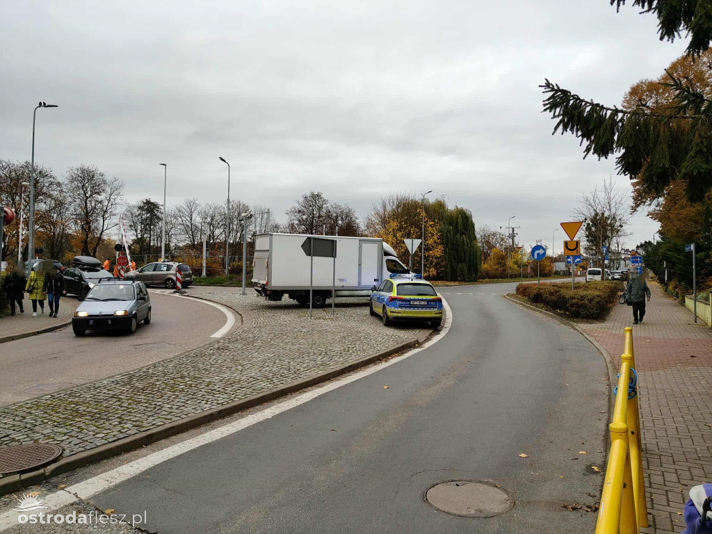 Wyłamany szlaban kolejowy w Ostródzie!