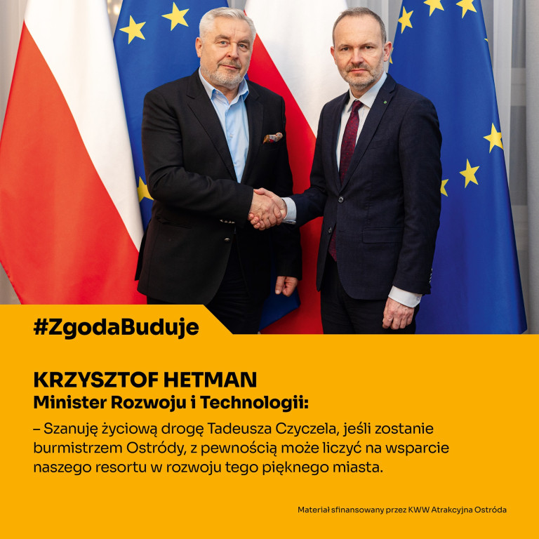 Tadeusz Czyczel:Mam wizję Ostródy i wsparcie rządu