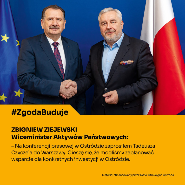 Tadeusz Czyczel:Mam wizję Ostródy i wsparcie rządu