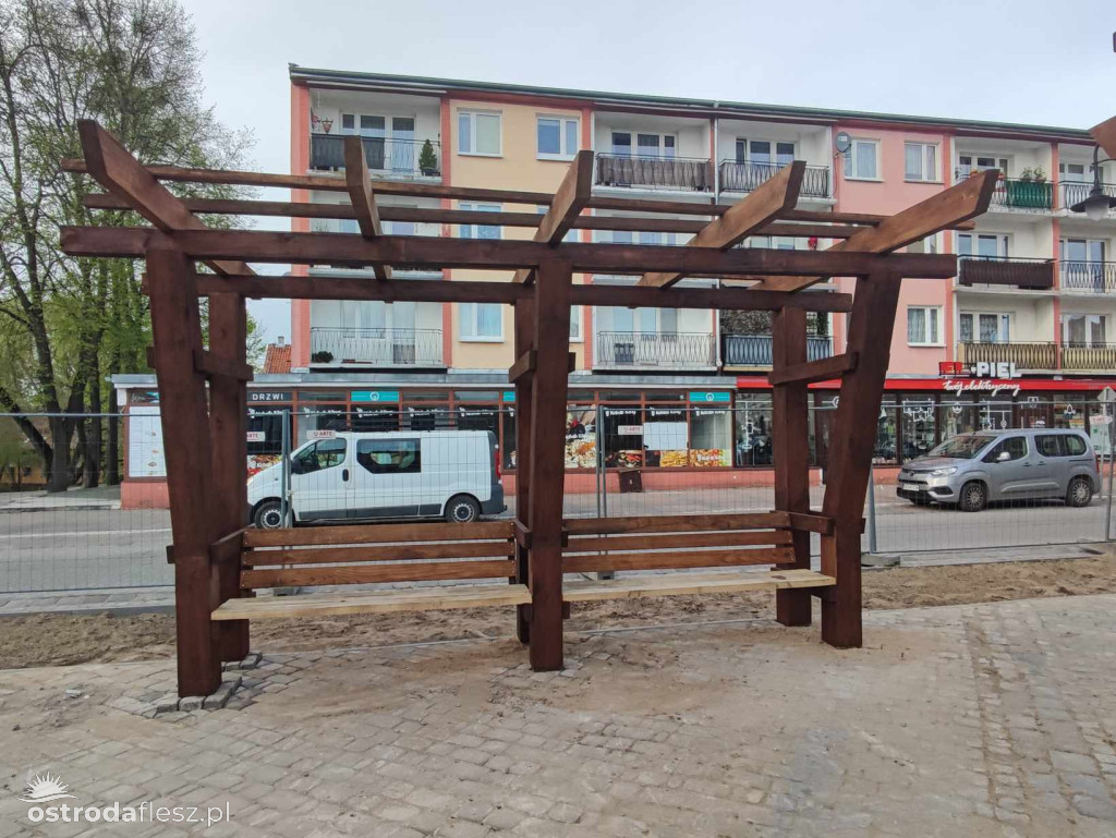 Ostróda: Jak postępują prace na Placu Tysiąclecia?