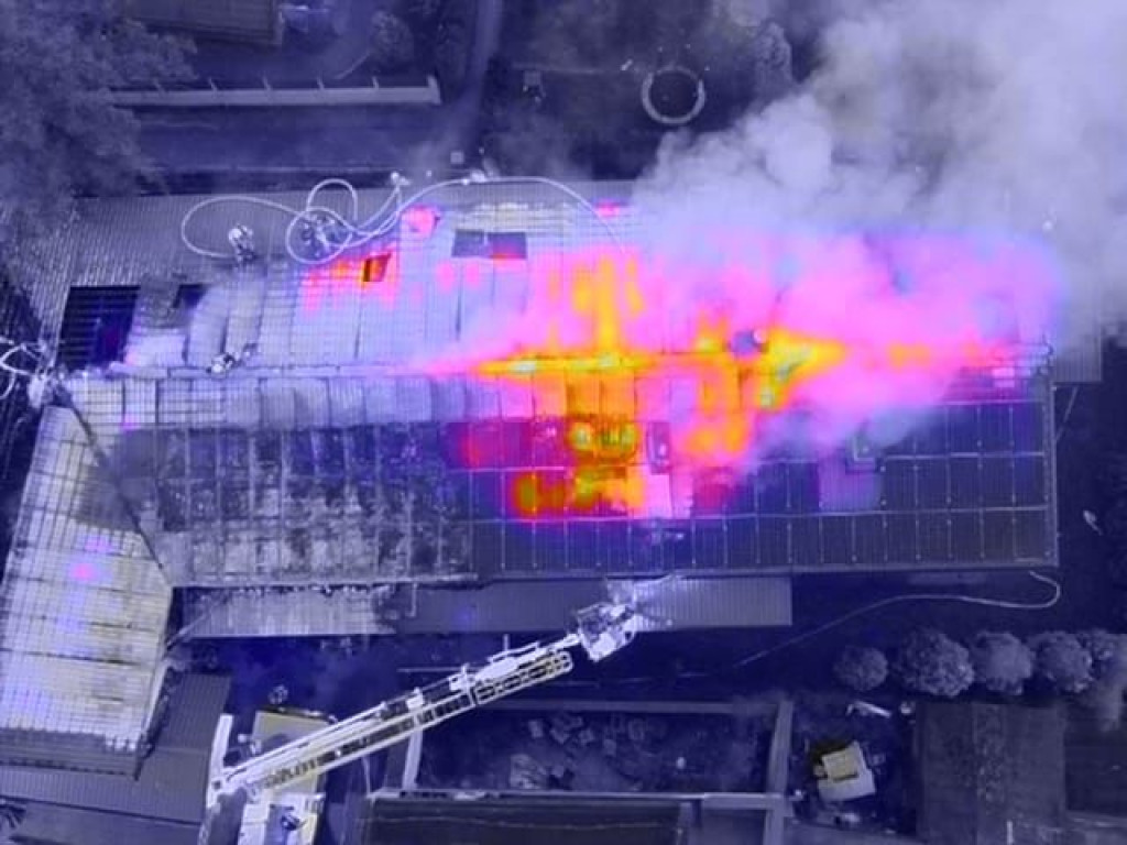 Pożar sklepu spożywczego w Olsztynie