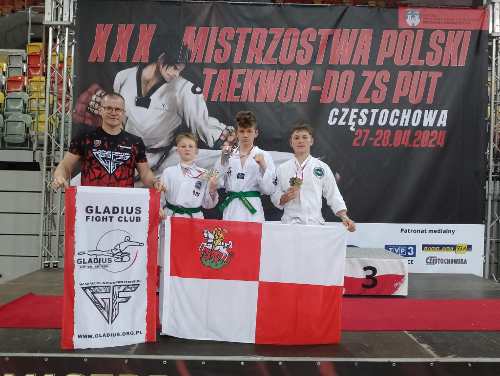 5 medali Gladiusa Ostróda w Mistrzostwach Polski