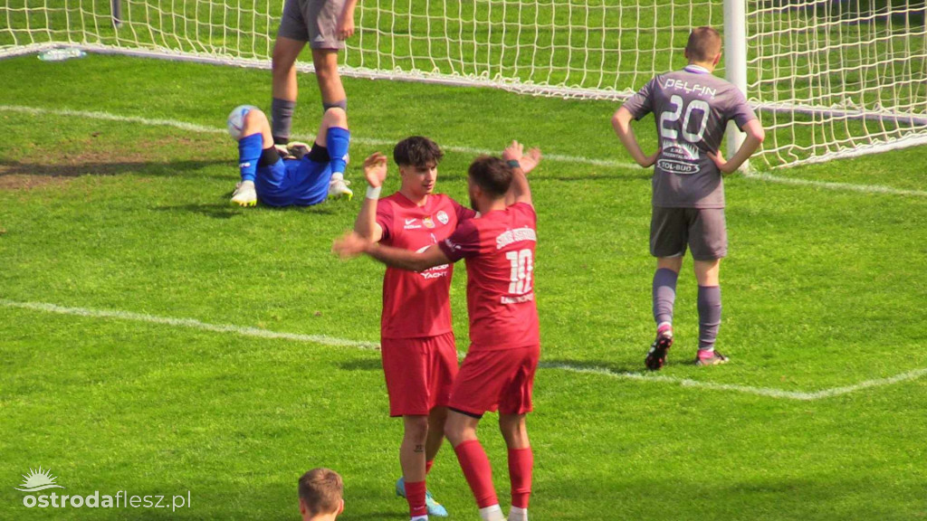 Sokół Ostróda rozgromił Delfina Rybno 10:0