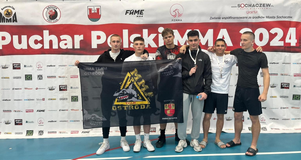 5 medali MMA Team Ostróda na Pucharze Polski ALMMA