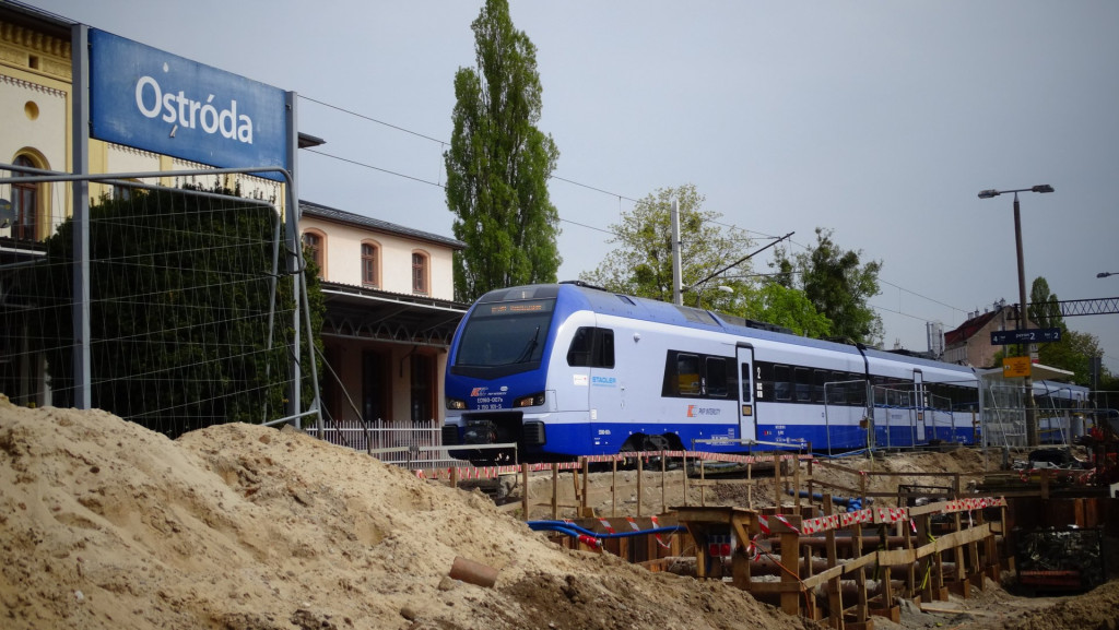 Stacja Ostróda. Pierwsze prace przy budowie tunelu