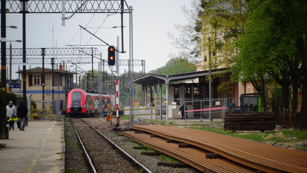 Stacja Ostróda. Pierwsze prace przy budowie tunelu
