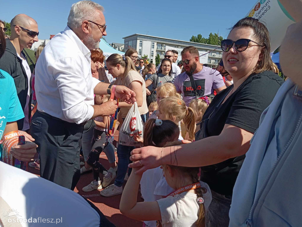 Wielkie emocje w biegach przedszkolaków