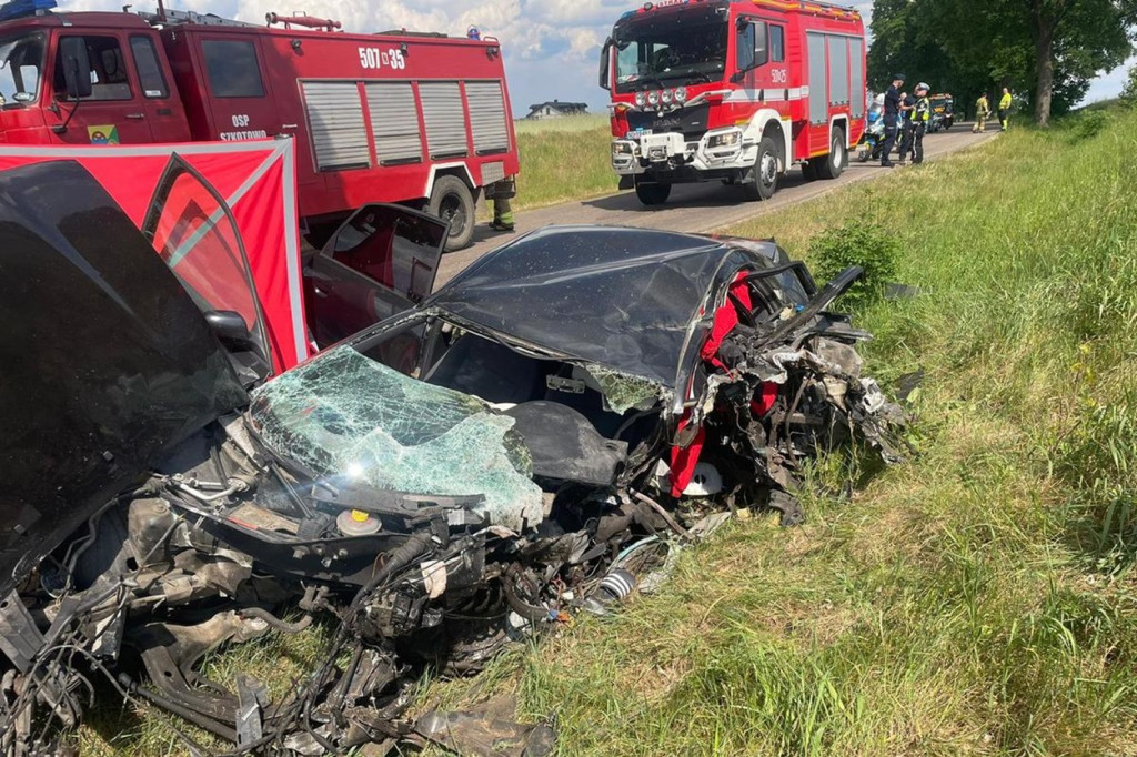 Tragiczny wypadek 2 aut. Jedna osoba nie żyje