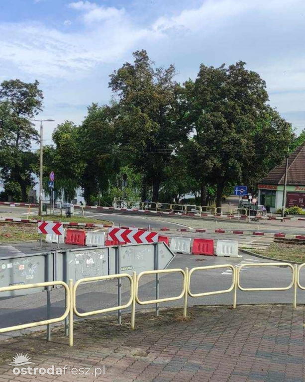 Zamknięto przejazd kolejowy w Ostródzie na ul...