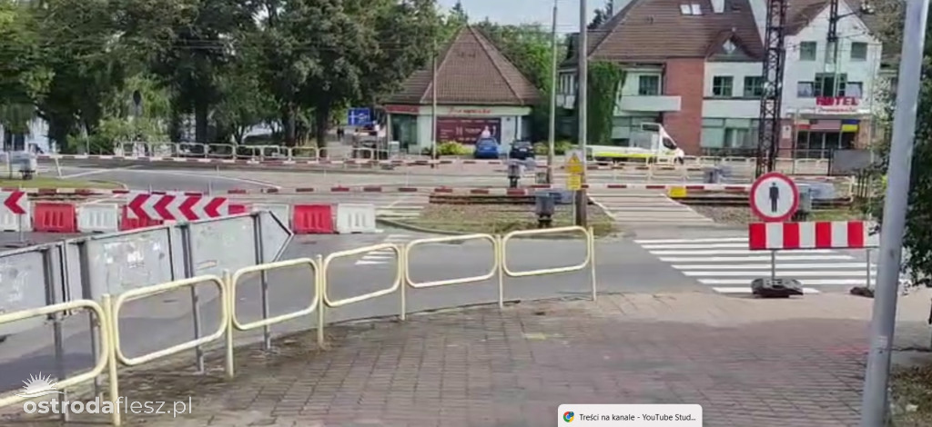 Zamknięto przejazd kolejowy w Ostródzie na ul...