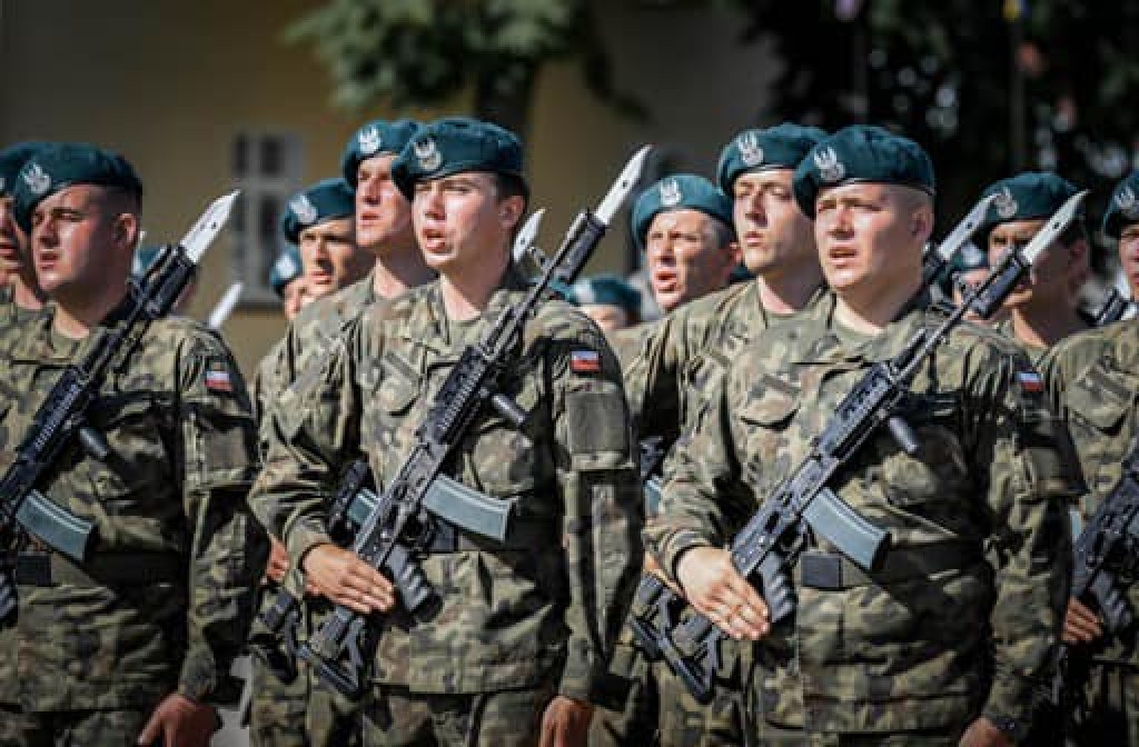 Przysięga żołnierzy w Morągu