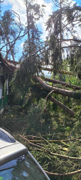 Przejście tornada nad Ośrodkiem Wypoczynkowym 