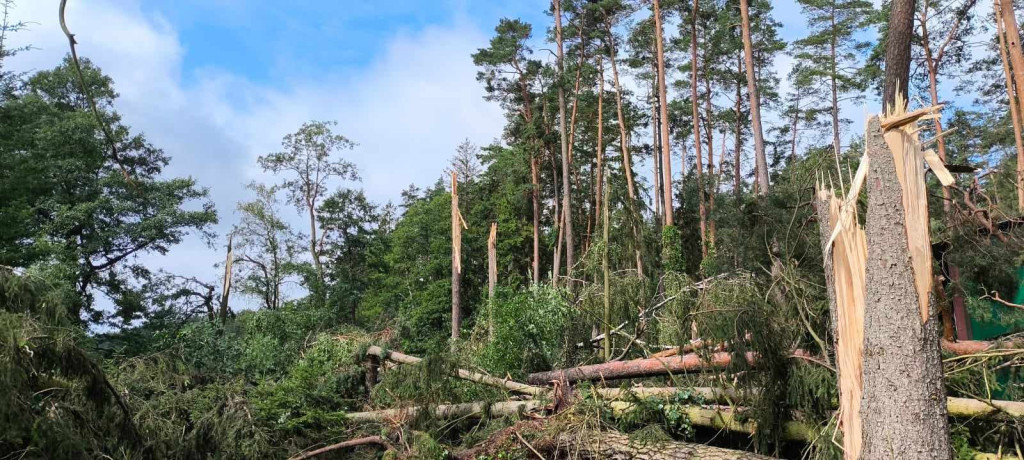 Przejście tornada nad Ośrodkiem Wypoczynkowym 