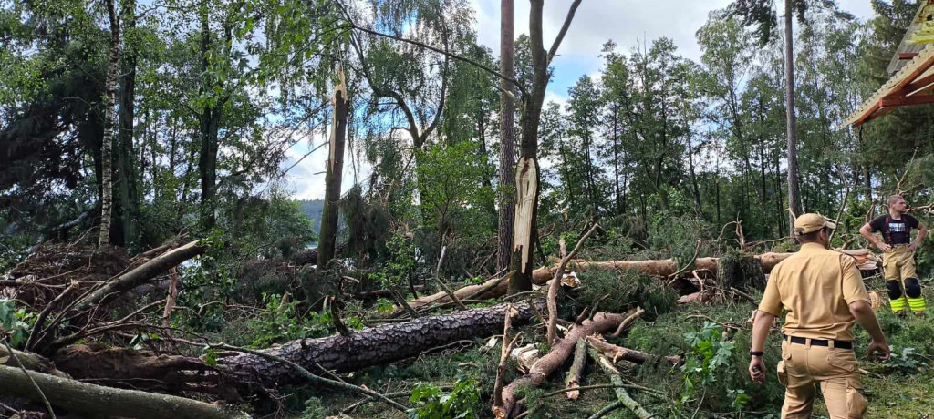 Przejście tornada nad Ośrodkiem Wypoczynkowym 