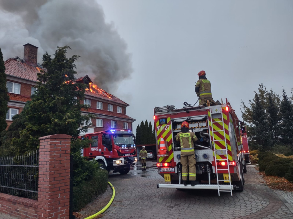 Pożar w klasztorze redemptorystów w Braniewie FOTO