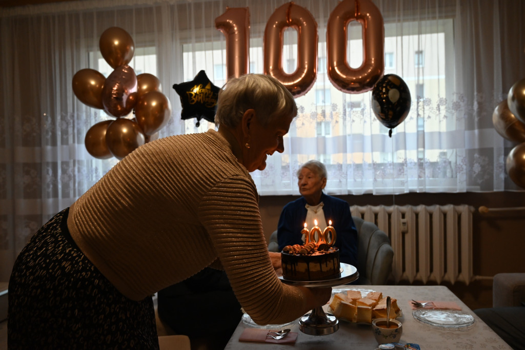 100. urodziny pani Marii Kasprzysiak z Ostródy