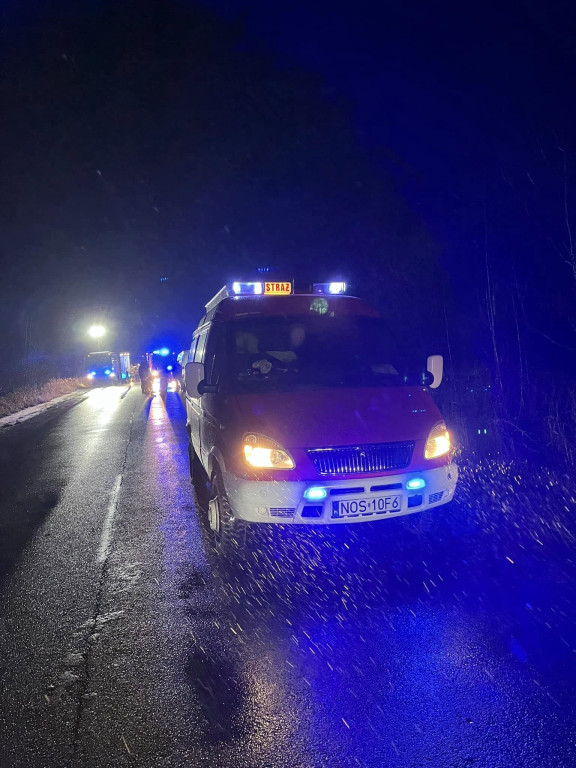 Pożar samochodu dostawczego w okolicy Wodzian