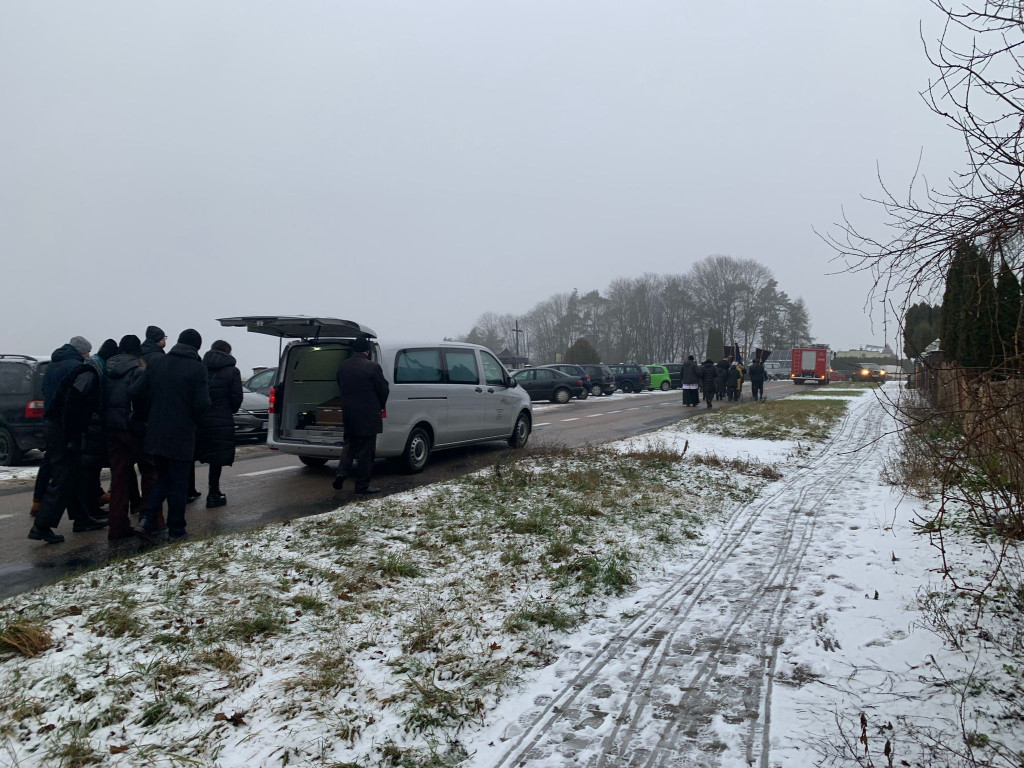 Druhowie z OSP w Dąbrównie pożegnali Michała Podolaka