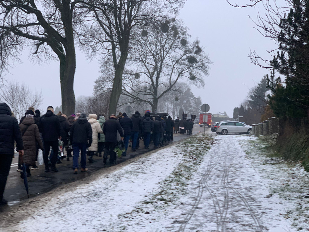 Druhowie z OSP w Dąbrównie pożegnali Michała Podolaka