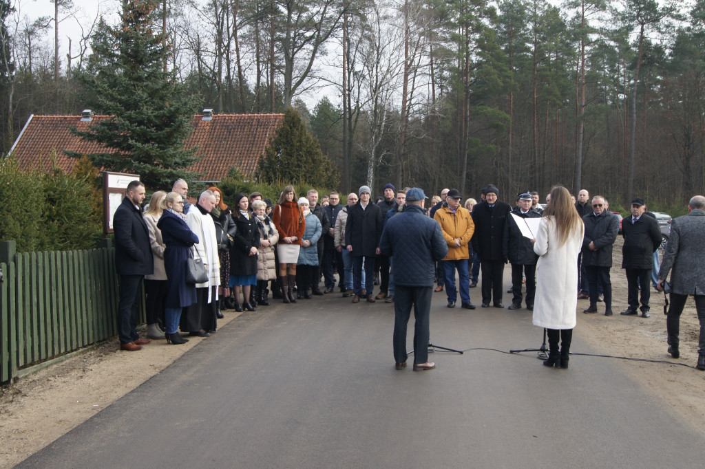 Uroczyste otwarcie inwestycji drogowych w Gmienie Łukta