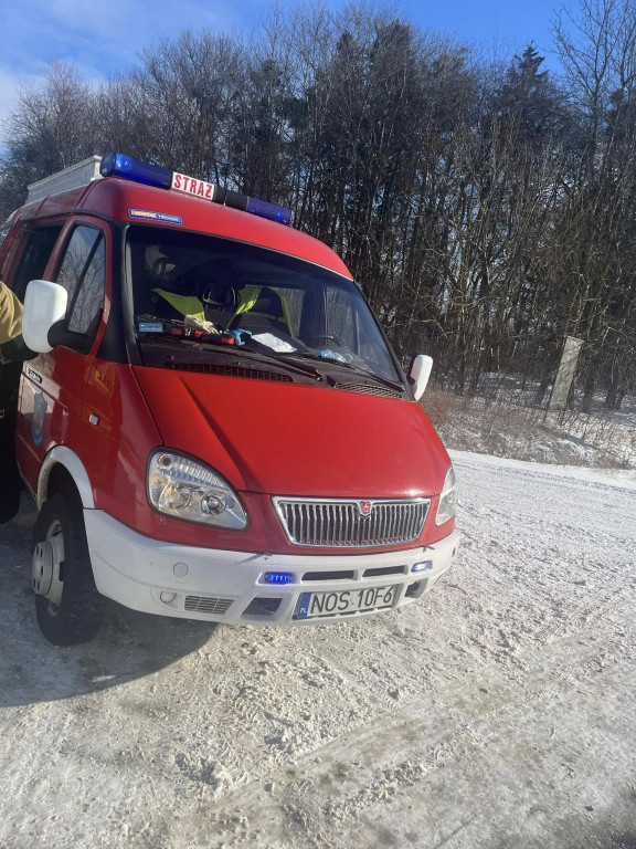 Kolizja w Plękitach oraz pożar zboża w Linkach