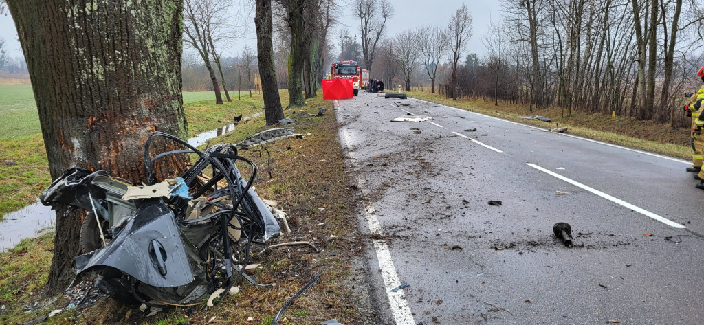 Nie żyje kierowca po uderzeniu w drzewo