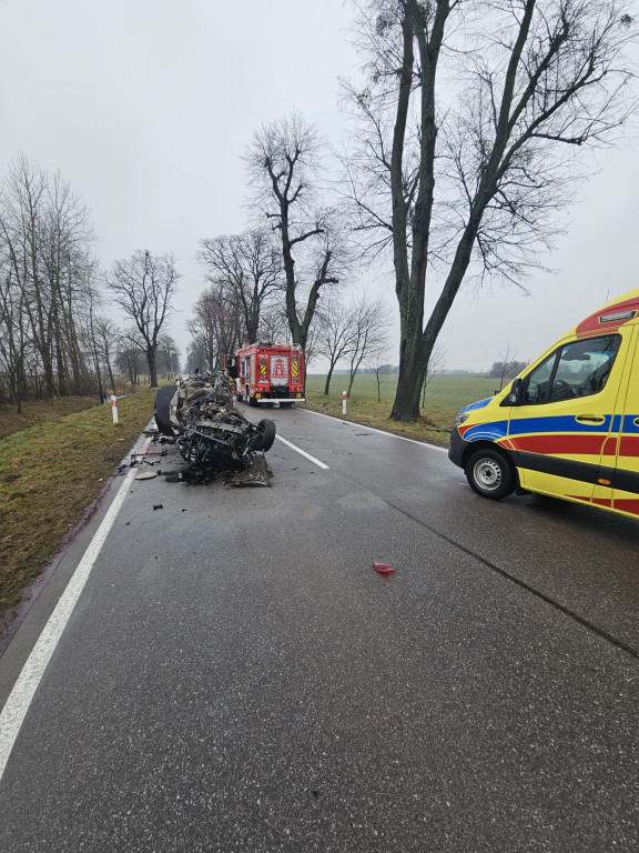 Nie żyje kierowca po uderzeniu w drzewo