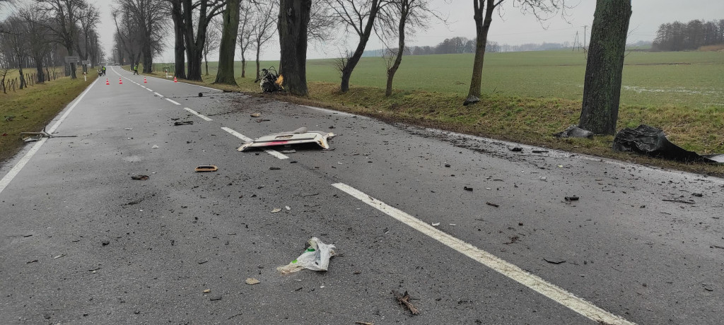 Nie żyje kierowca po uderzeniu w drzewo