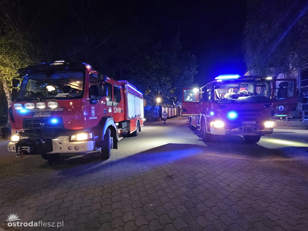 Nocny pożar restauracji nad Jeziorem Drwęckim