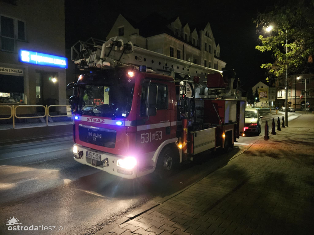 Nocny pożar restauracji nad Jeziorem Drwęckim