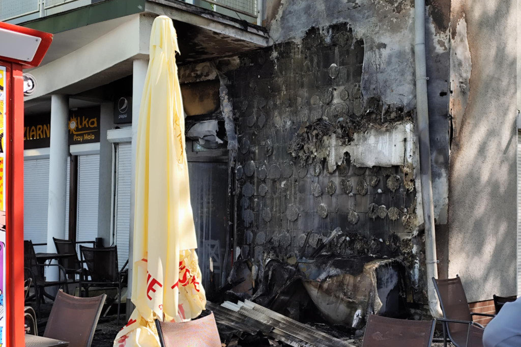 Pożar i duże straty restauracji na J. Drwęckim