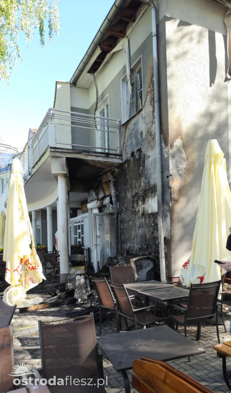 Pożar i duże straty restauracji na J. Drwęckim