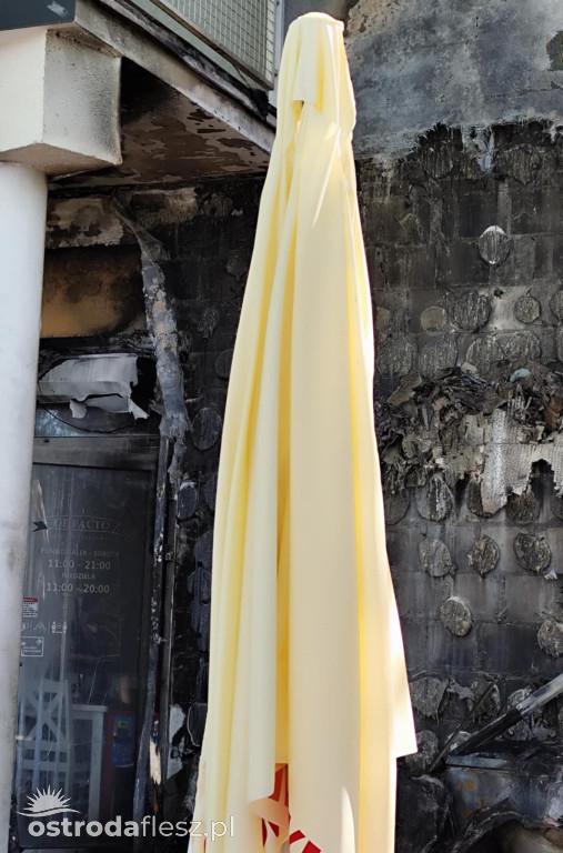 Pożar i duże straty restauracji na J. Drwęckim