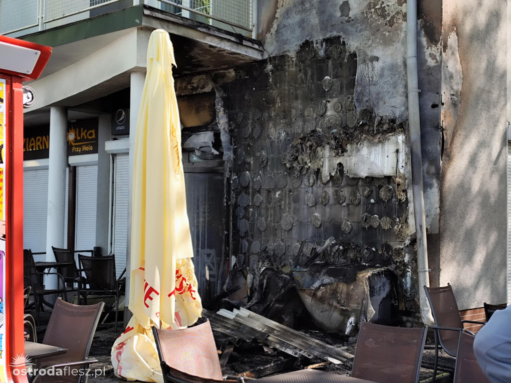 Pożar i duże straty restauracji na J. Drwęckim
