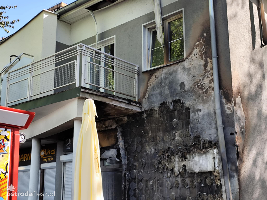 Pożar i duże straty restauracji na J. Drwęckim