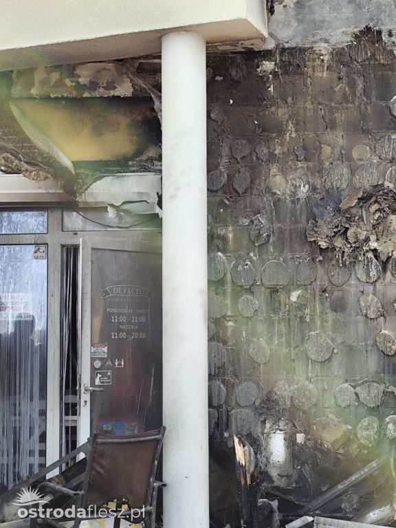 Pożar i duże straty restauracji na J. Drwęckim