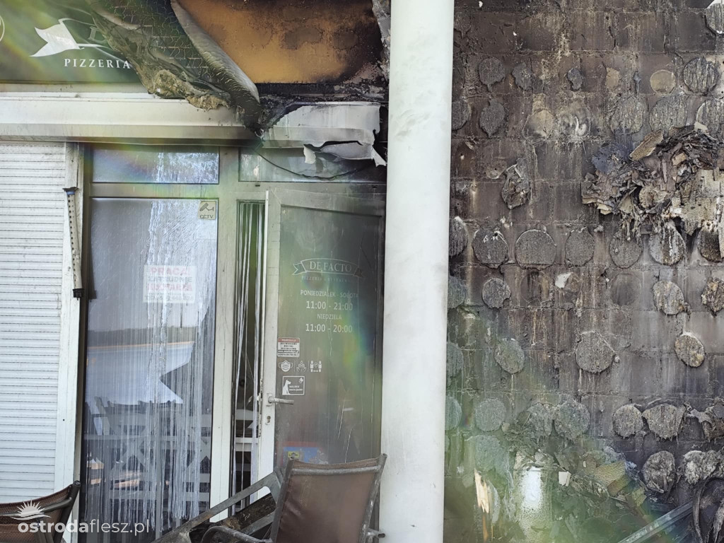 Pożar i duże straty restauracji na J. Drwęckim
