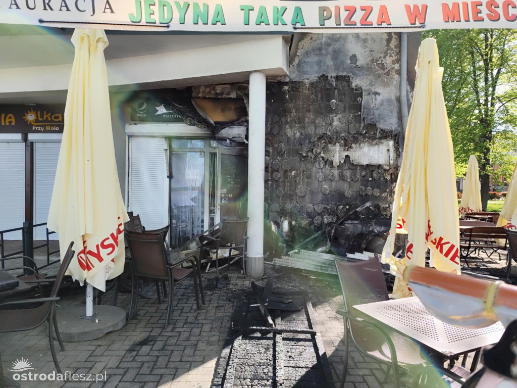 Pożar i duże straty restauracji na J. Drwęckim