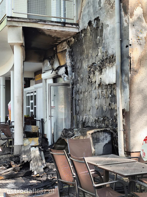 Pożar i duże straty restauracji na J. Drwęckim