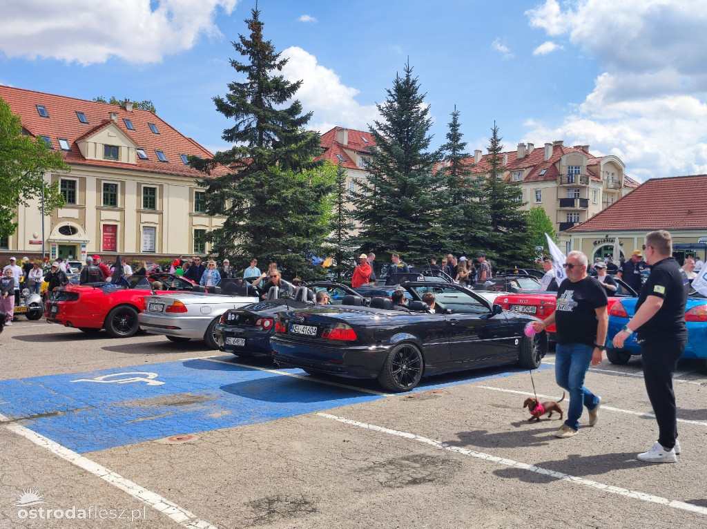 Cabriolety opanowały plac przed Starostwem w Ostródzie