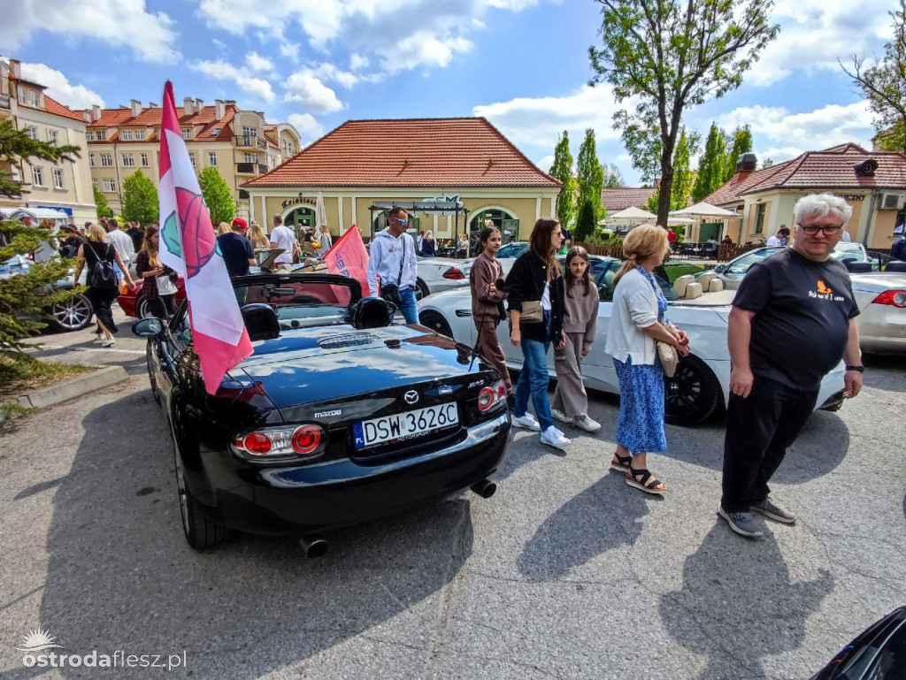 Cabriolety opanowały plac przed Starostwem w Ostródzie