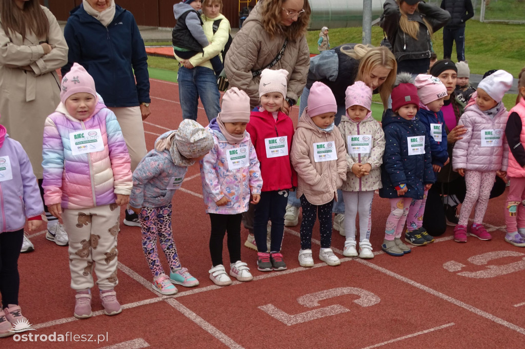 Biegi przedszkolaków podczas Ostródzkich Biegów