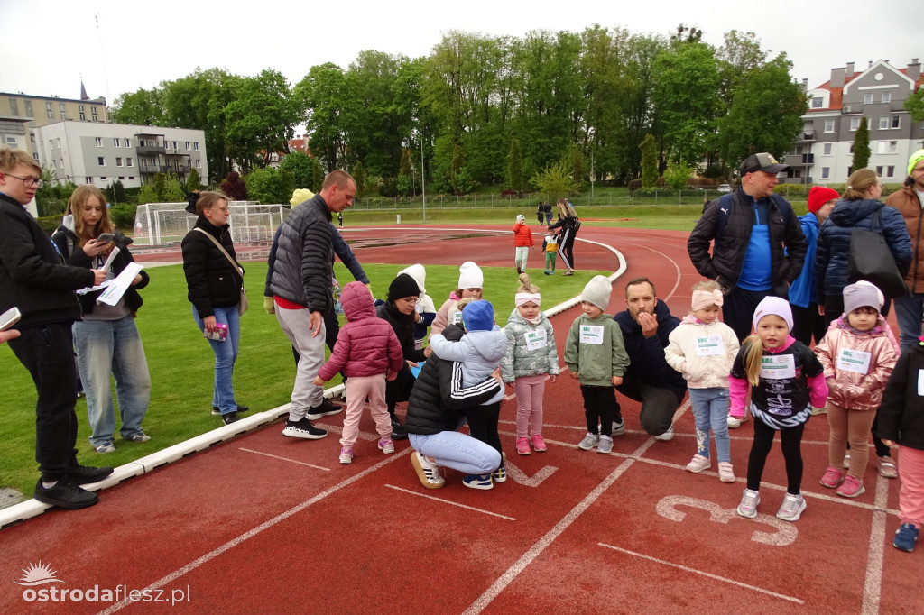 Biegi przedszkolaków podczas Ostródzkich Biegów