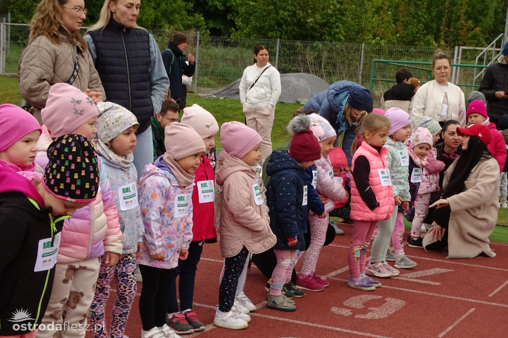 Biegi przedszkolaków podczas Ostródzkich Biegów