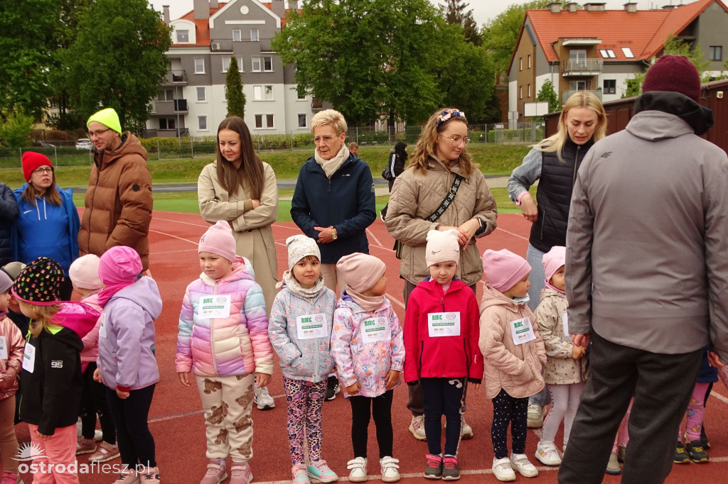 Biegi przedszkolaków podczas Ostródzkich Biegów